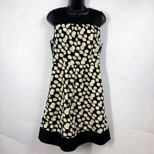 Leifnotes Anthropologie Women's A-Line Corduroy Polka Dot Dress Size‎ 8